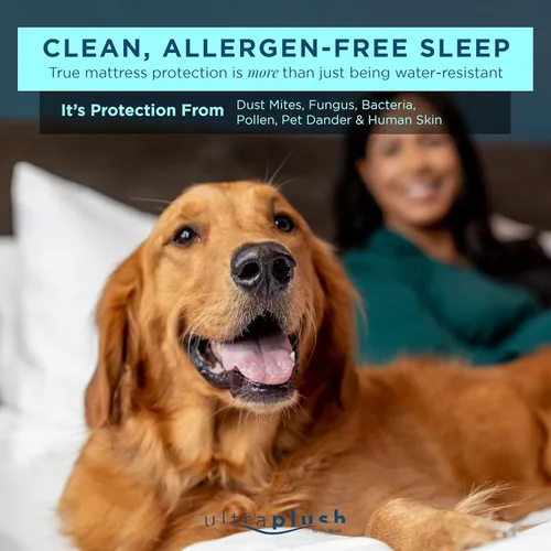 Vista 4 de Protector de colchón impermeable UltraPlush Premium – Funda muy suave y silenciosa, otro, King