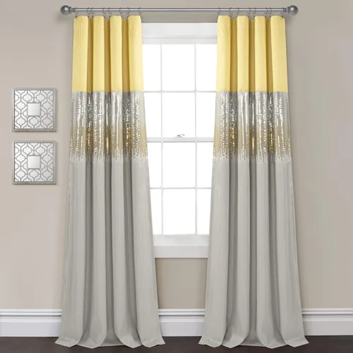 Vista 45 de Lush Decor Night Sky Panel de cortina 100 % opaco, para sala, dormitorio, comedor (cortina individual), 42 pulgadas de ancho x 84 pulgadas de largo