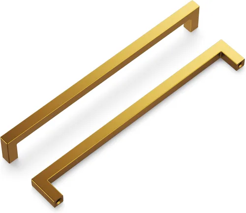 Vista 12 de Hickory Hardware - HH075326-BGB - Manija de la colección Skylight, 3 pulgadas de centro a centro, latón dorado cepillado.