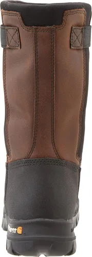 Vista 3 de Carhartt Wellington - Botas impermeables de cuero para hombre de 10 pulgadas, Marrón