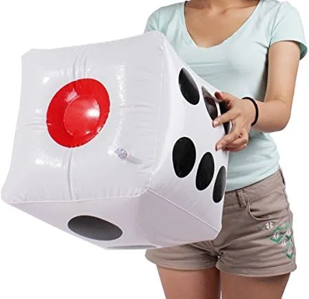 Vista 7 de Warmtree Dados inflables jumbo de 13 pulgadas, paquete de 2