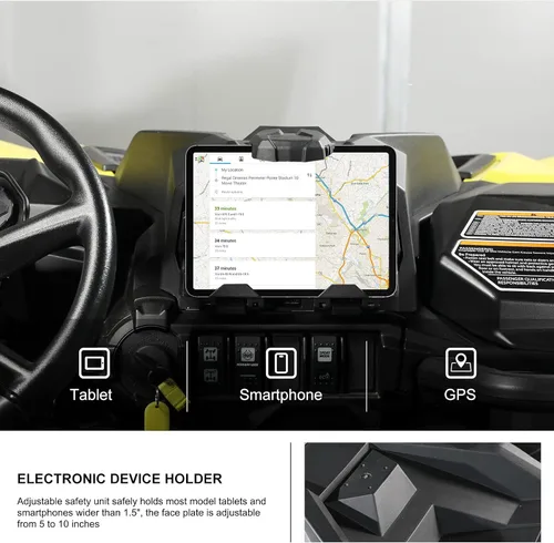 Vista 3 de KIWI MASTER Soporte de teléfono para tableta para dispositivo electrónico, para Can-Am Commander 2021-2026, Can-Am Maverick Sport/Trail 2019-2026