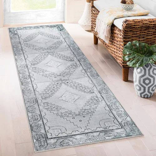 Superior Alfombra de pasillo de interior, decoración geométrica bohemia para el hogar, dormitorio, sala de estar/comedor, oficina, entrada, única,
