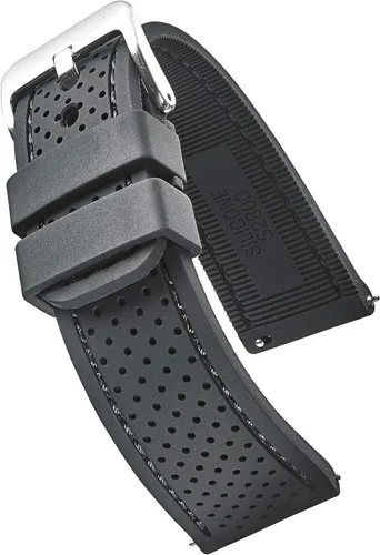 Correa deportiva para reloj, impermeable, de silicona de alta calidad, con liberación rápida correa de reloj de goma suave colores surtidos