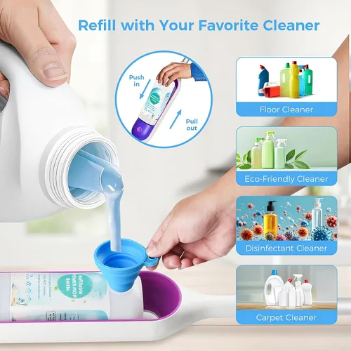 Vista 5 de Botella recargable Power Mop™ para mopa multisuperficie Swiffer® PowerMop™ 775ML /26 FL OZ Leak-Proof HDPE Refillable Bottle Solution Powermop™