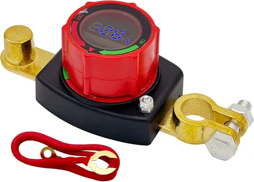 Vista 11 de Ampper Interruptor de Desconexión de Batería de Poste Lateral 12V - 48V, Interruptor de Batería Marina Desconectar Corte de Energía para Automóvil