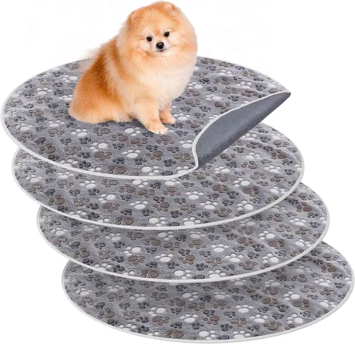 Vista 12 de Paquete de 4 Almohadillas Lavables para Parto Almohadillas Absorbentes Reutilizables para Entrenamiento de Cachorros Almohadilla Reutilizable