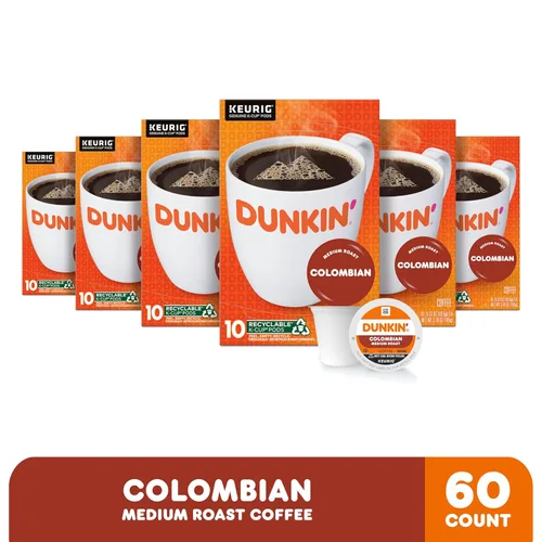 Vista 2 de Dunkin' Café colombiano de tostado medio, 60 cápsulas Keurig K-Cup