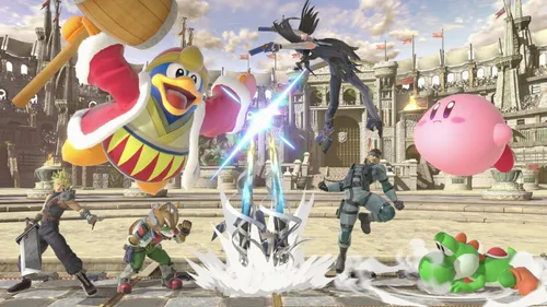 Vista 6 de Nintendo Switch - OLED Model Super Smash Bros. Ultimate Bundle (Full Game Download + 3 Mo. Nintendo Switch Online Membership Included)