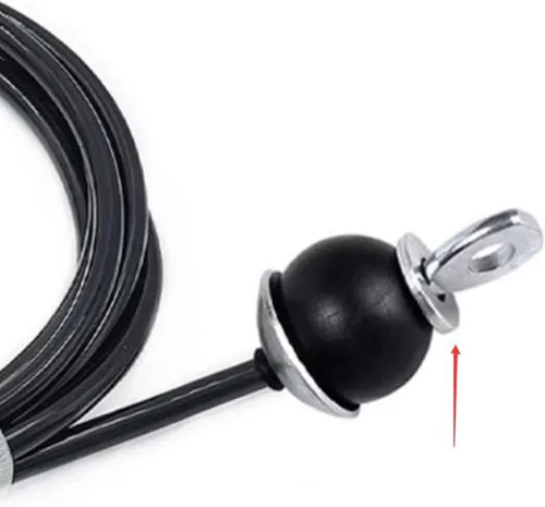 Vista 5 de Gym Replacement Cable 6mm (1/4 inch) Steel Wire Rope for Pulley System, Strength Training Cord Fitness Equipment Attachment