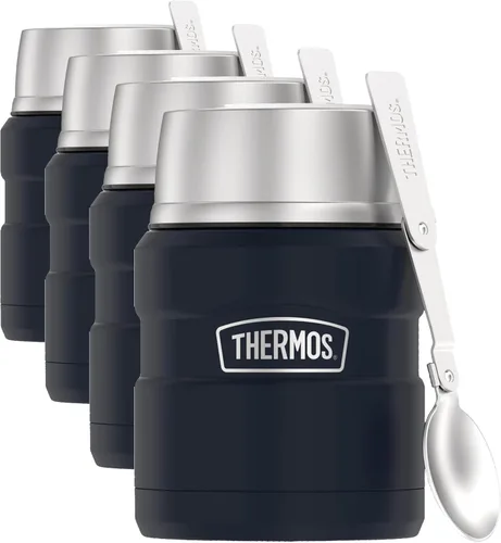 Vista 12 de THERMOS Stainless King Tarro de alimentos aislado al vacío con cuchara, 16 onzas, verde militar