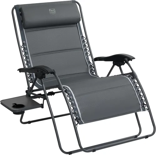 Vista 12 de TIMBER RIDGE Silla reclinable de gravedad cero extra grande, de 33 pulgadas de ancho XXL, con mesa auxiliar, silla de salón acolchada completa