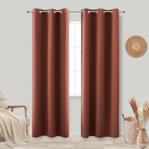 Vista 22 de KOUFALL Cortinas Doradas de Lujo Opacas para Sala de Estar, Elegantes Modernas Cortinas para Sala de 84 Pulgadas de Largo 2025