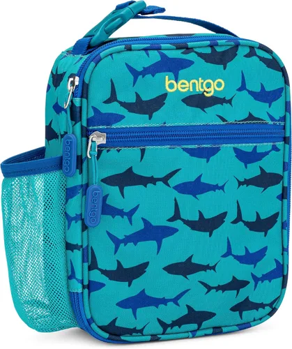 Vista 10 de Bentgo Lonchera térmica para niños, resistente al agua, reutilizable, ligera y duradera con soporte para botella de agua y bolsillo de malla, se