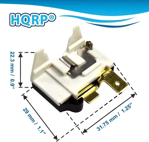Vista 8 de HQRP Paquete de 2 compresores de 4.7 ohmios y 3 pines PTC Starter/Start Relay y Kit de sobrecarga compatible con mini refrigeradores, refrigeradores