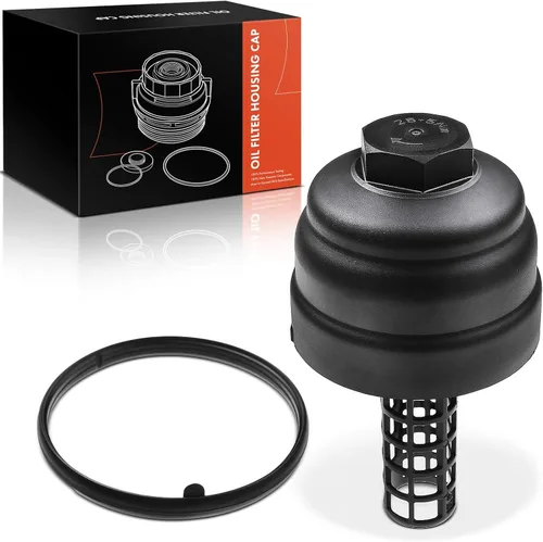 A-Premium Conjunto de tapa de carcasa de filtro de aceite compatible con Audi A4, A4 Quattro, Q5, Q7, A5 Quattro, A6, A6 Quattro, A7 Quattro, A8