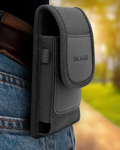 Vista 2 de Encased Funda para teléfono celular compatible con Samsung Galaxy S21 / S22, iPhone 12/13/14 Pro soporte para clip de cinturón (compatible con funda)