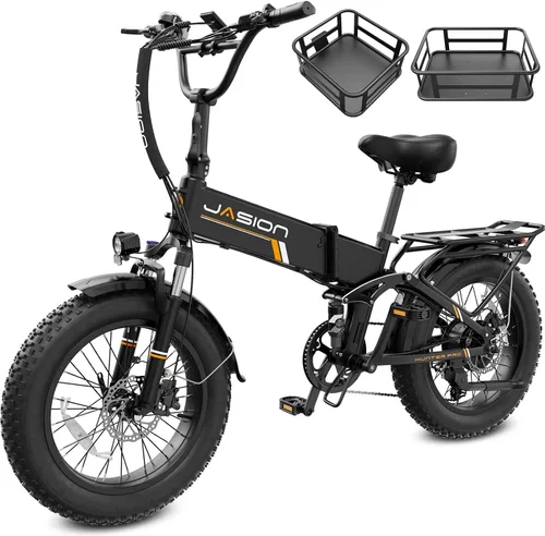 Vista 9 de Jasion X Hunter PRO Electric Bike for Adults,1800W Peak 20''Fat Tire Foldable E Bikes,Folding Ebike Up to 80 Miles Range 30 MPH,720 WH Removable