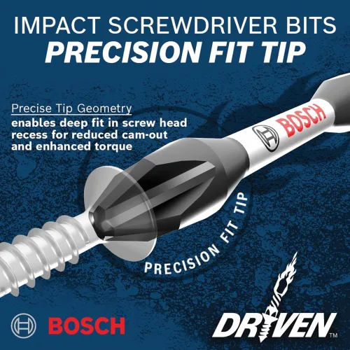 Vista 5 de Bosch SDMSD45 Juego de 45 piezas de destornilladores de impacto con estuche personalizado