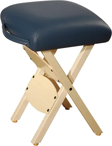 Master Massage Taburete de masaje plegable de madera ligero y práctico