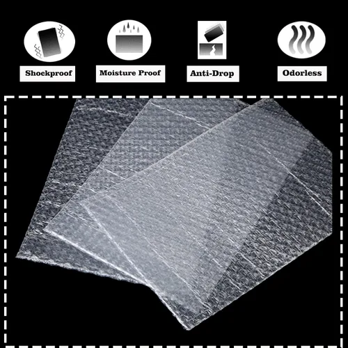 Vista 6 de 6Inch X 8Inch Clear Self-Sealing Bubble Out Bags 20Pcs Bubble Pouches Wrap for Protective Fragile Items Double Walled Bubble Out Bags for Moving