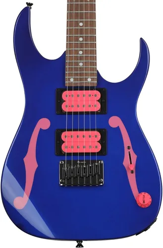 Ibanez Guitarra eléctrica Paul Gilbert Signature de 6 cuerdas, color azul joya