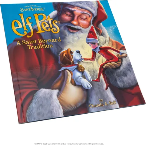Vista 11 de El elfo en el estante Elf Pets San Bernardo libro y peluche