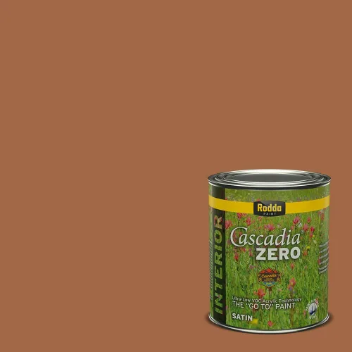 Vista 248 de Rodda Paint CASCADIA ZERO - Pintura satinada e imprimación para interiores en uno, cuarto de galón, Zambia