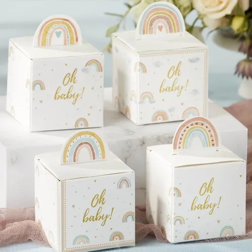 Vista 2 de Kate Aspen Boho Rainbow Shower, tamaño único, decoración de caja de bebé