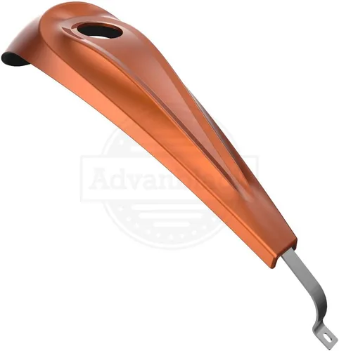 Vista 73 de Consola de tanque de perfil bajo para Harley Touring 2008+, whisky ámbar, panel de combustible de tablero liso y tapa de tanque de gasolina cromada