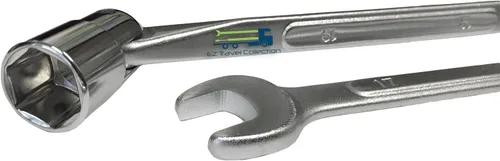 Vista 3 de Flex Socket (6 piezas) Juego de llaves de 6 puntos con cabezales flexibles y extremos abiertos