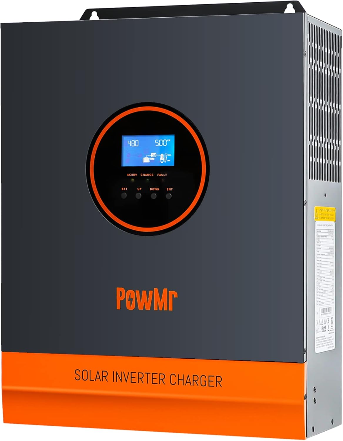 Inversor solar fuera de la red de 3000W 24V dc a 110Vac, inversor de potencia de onda sinusoidal pura con controlador MPPT de 80A incorporado,