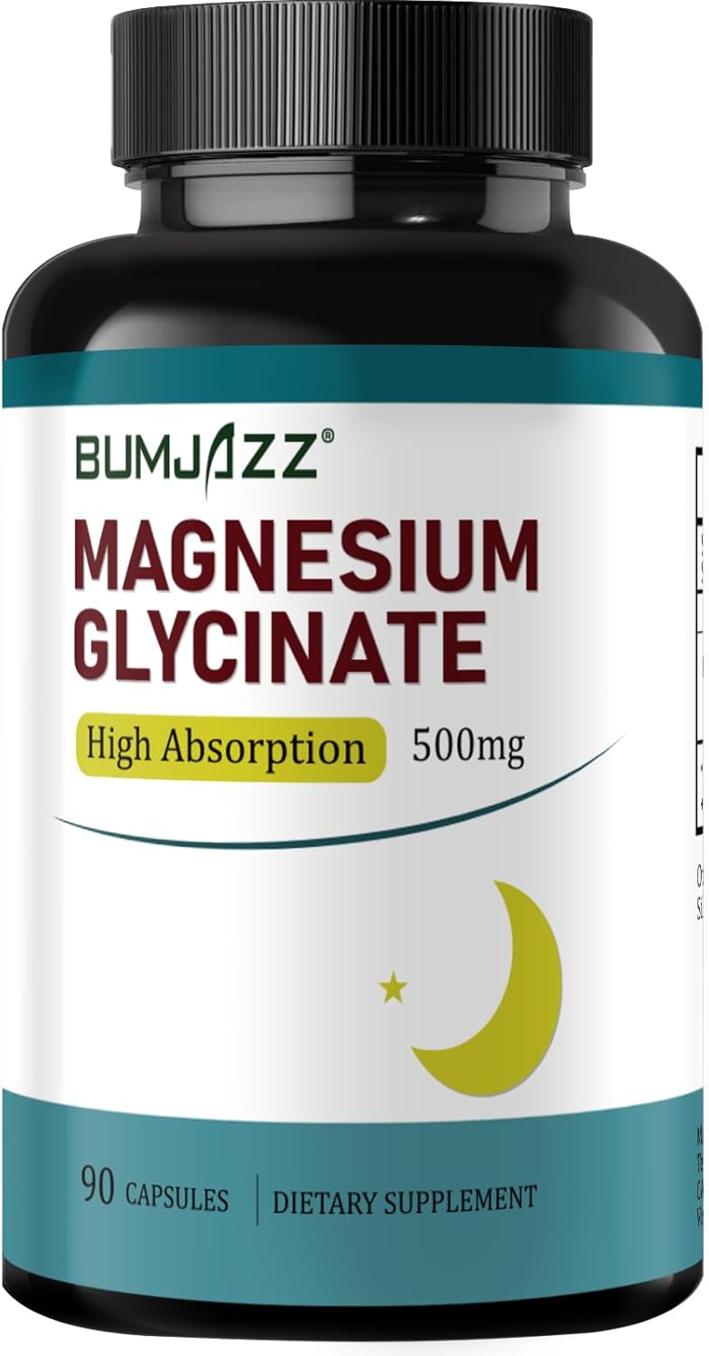 17. Suplemento de glicinato de magnesio - Suplemento de magnesio Glicinato de magnesio 500 mg - Suplemento mineral 90 cápsulas