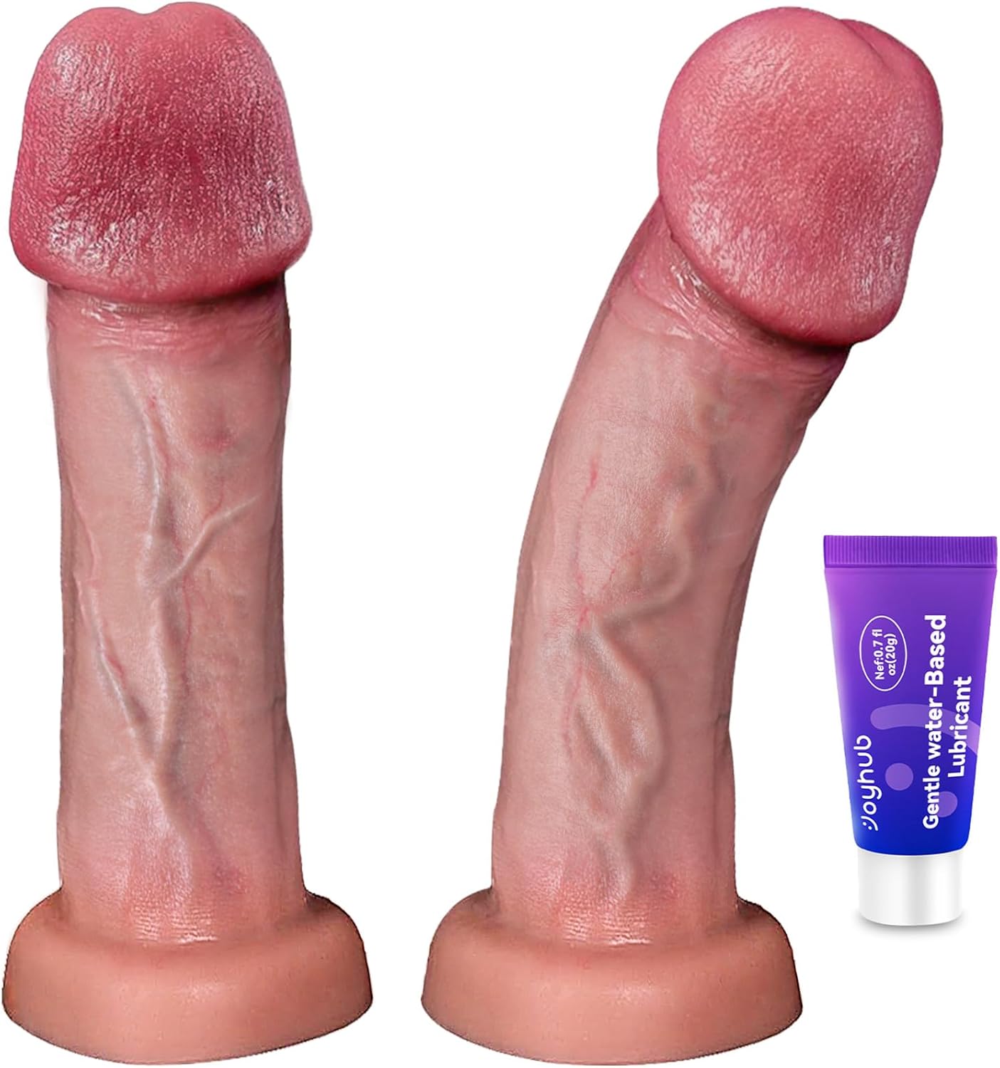 coocfan - Consolador sexual realista de 7.1 pulgadas, consolador de silicona con ventosa, consoladores de silicona de doble densidad para punto G, producto más comprado en San Jose