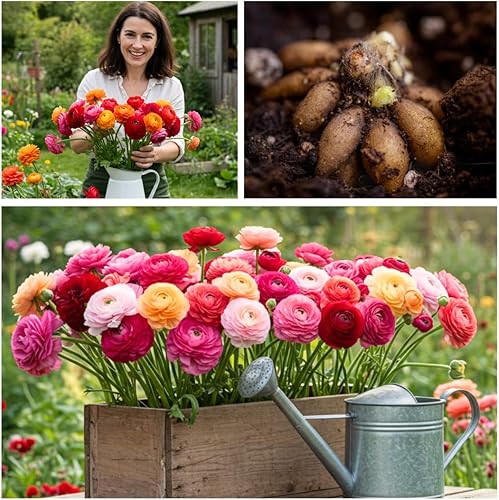 6 bulbos de ranúnculo mixtos - 6 bulbos grandes y saludables para plantar, producto más comprado en Escazu