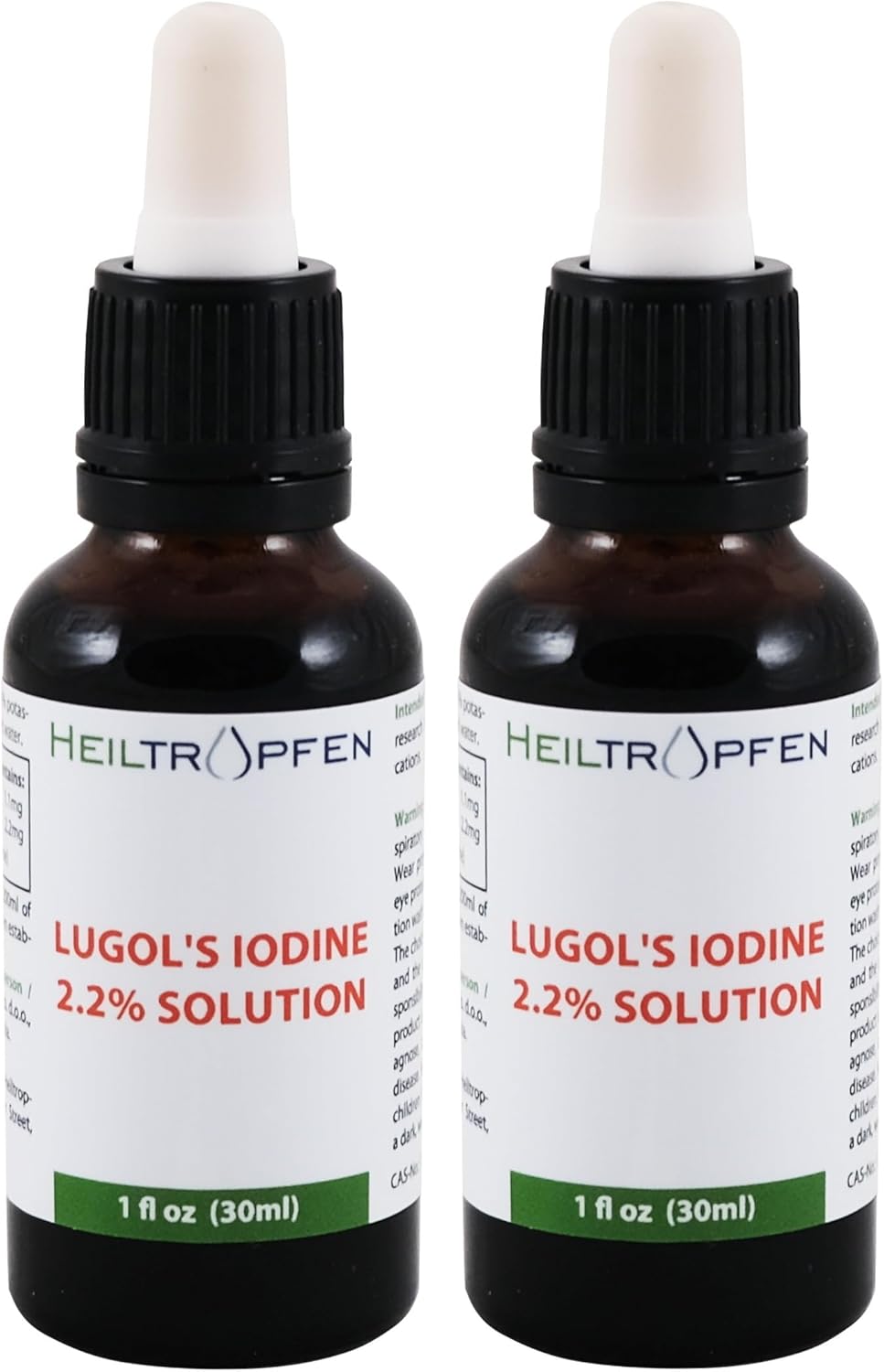 2.2% Solución de Yodo de Lugol 1 Fl Oz - 30 ml Ingredientes de Grado Farmacéutico Tercera Parte Testada Solución de Lugol Hecha con Yodo, producto más comprado en San Jose