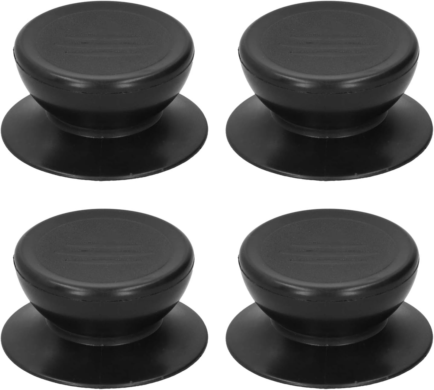11. 4 pomos de repuesto para tapa de olla, pomo superior universal para tapa de olla resistente al calor, asas de sujeción para sartenes y tapas