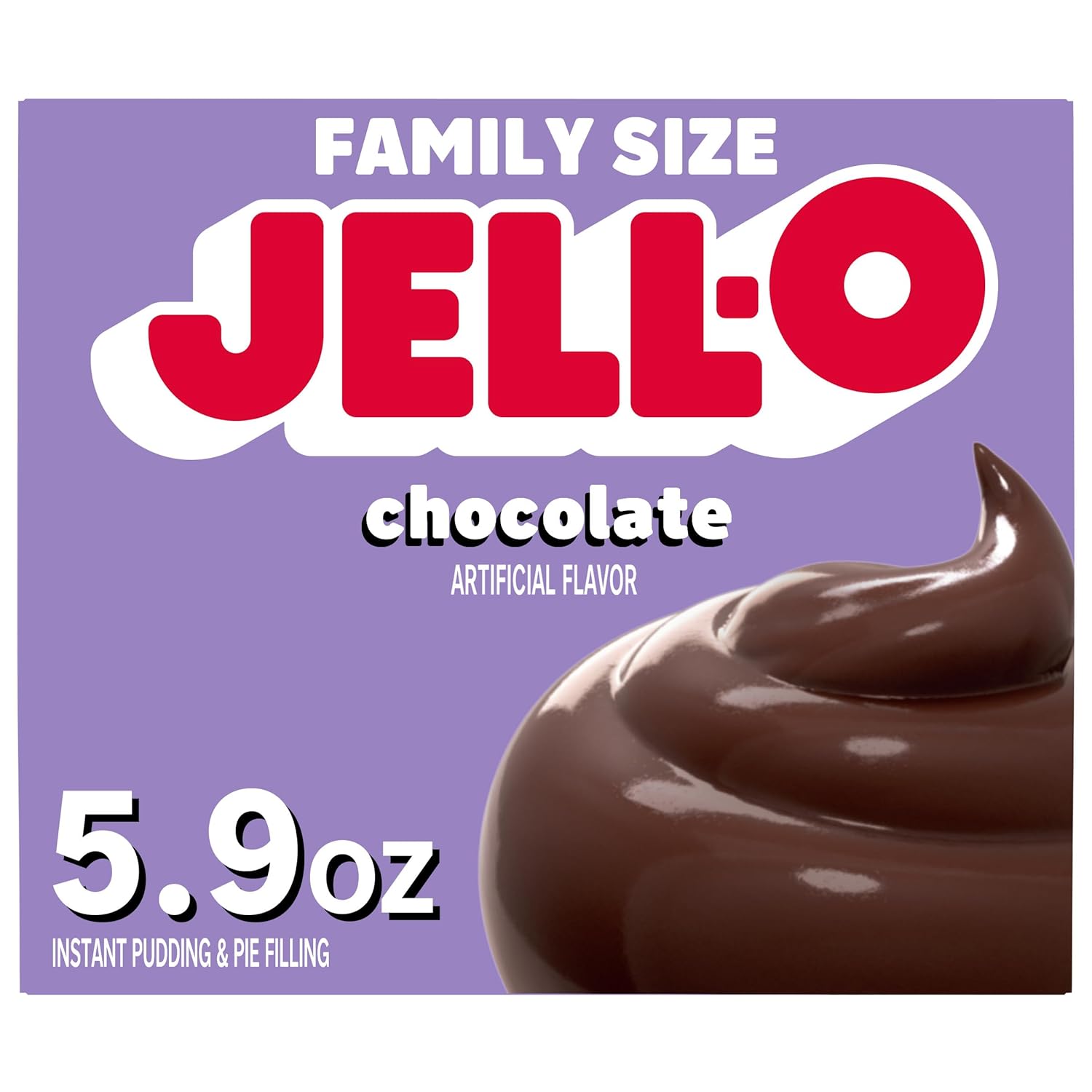 19. Jell-O pudín instantáneo y relleno para pastel, sabor Chocolate, 5.9 oz