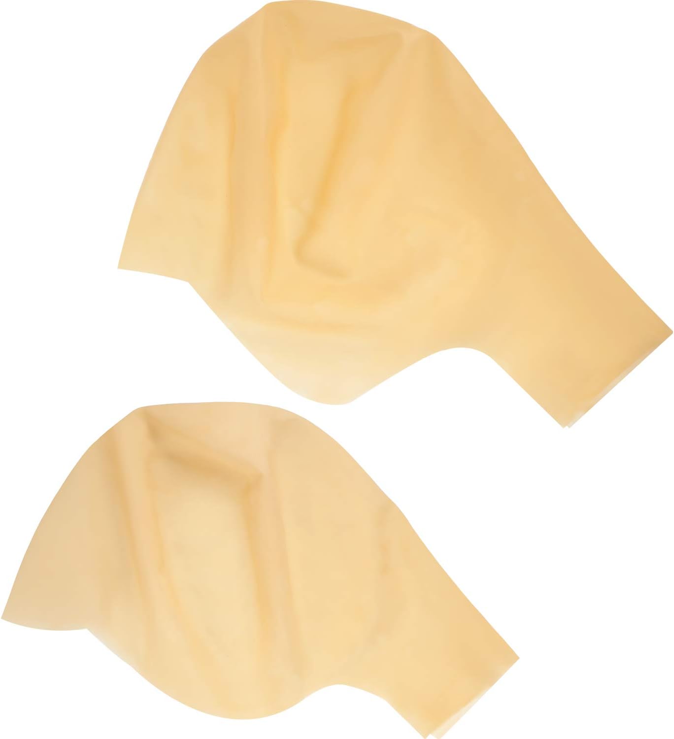 9. WILLBOND 2 gorras calvas para Halloween, maquillaje de látex, gorra de peluca de cabeza calva, 2 tamaños, accesorio de disfraz falso para niños