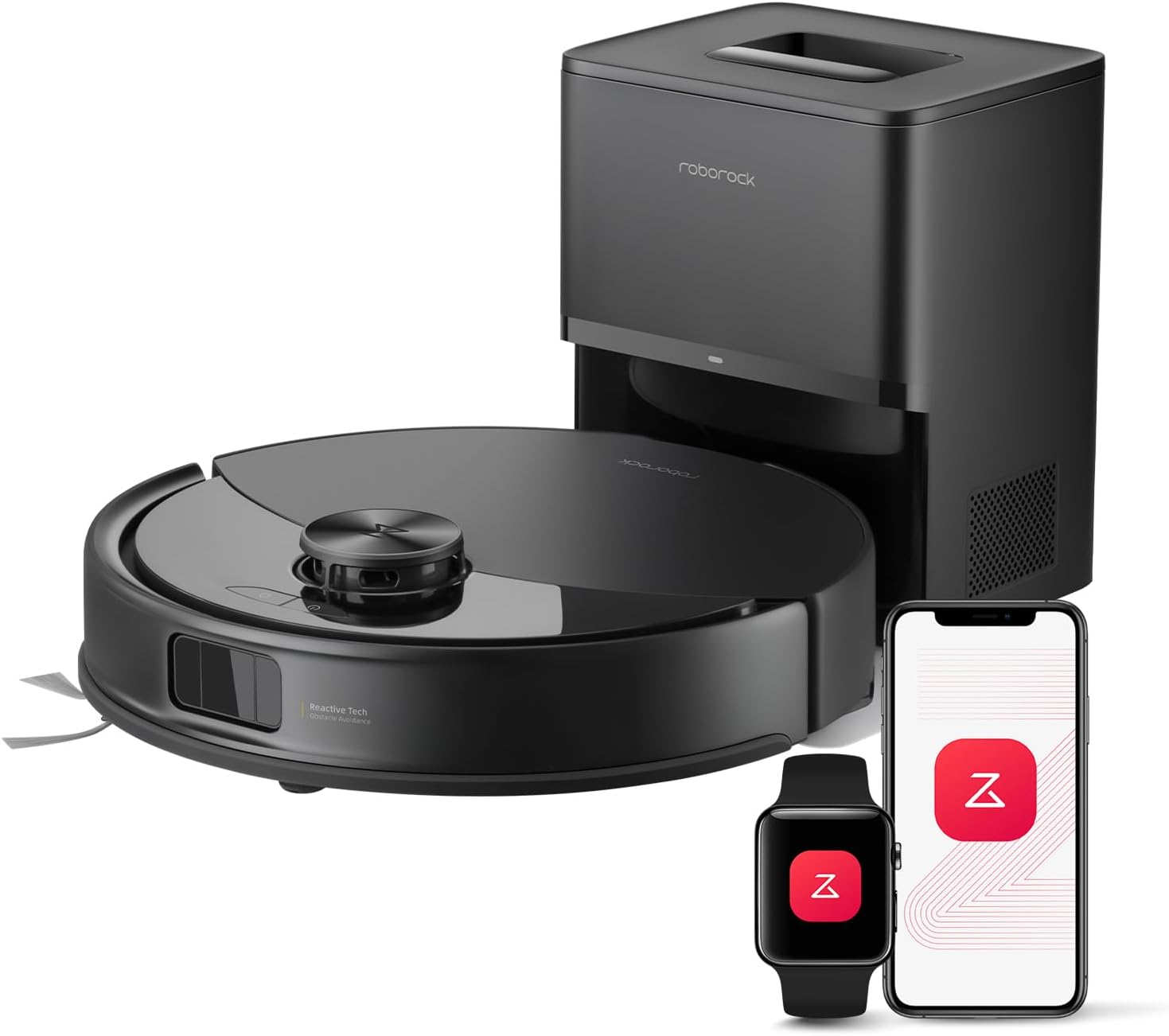 10. roborock Robot aspirador y trapeador Q10 S5+, succión de 10,000 Pa, mejorado desde Q8 max+, 70 días de autovaciado, evita obstáculos, trapeador Negro
