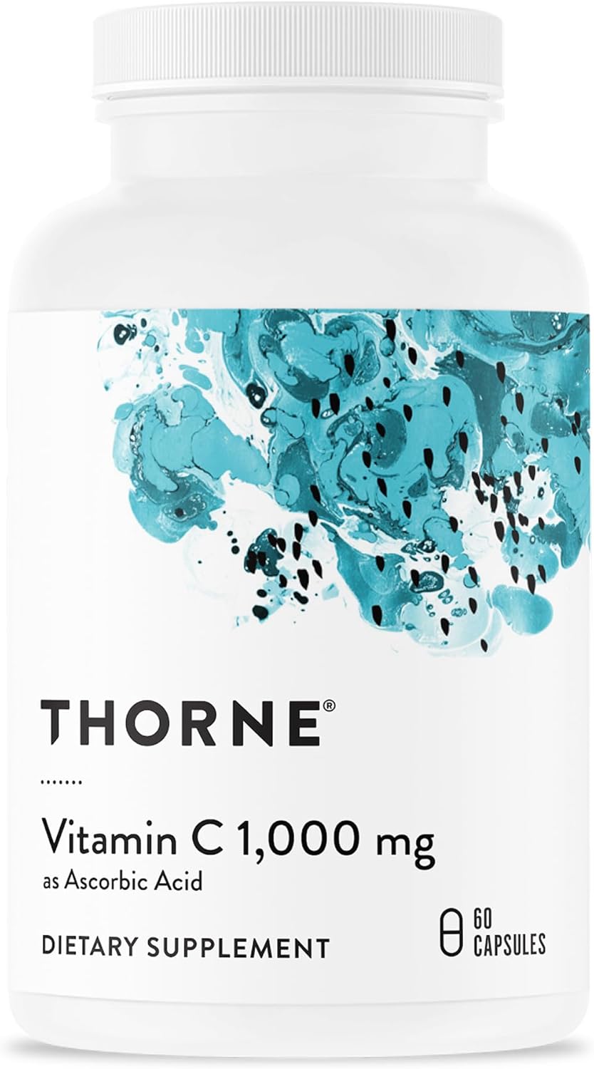 8. THORNE - Suplemento de vitamina C de 1,000 mg - Apoya la función inmune saludable y la formación de colágeno - Proporciona beneficios antioxidantes*