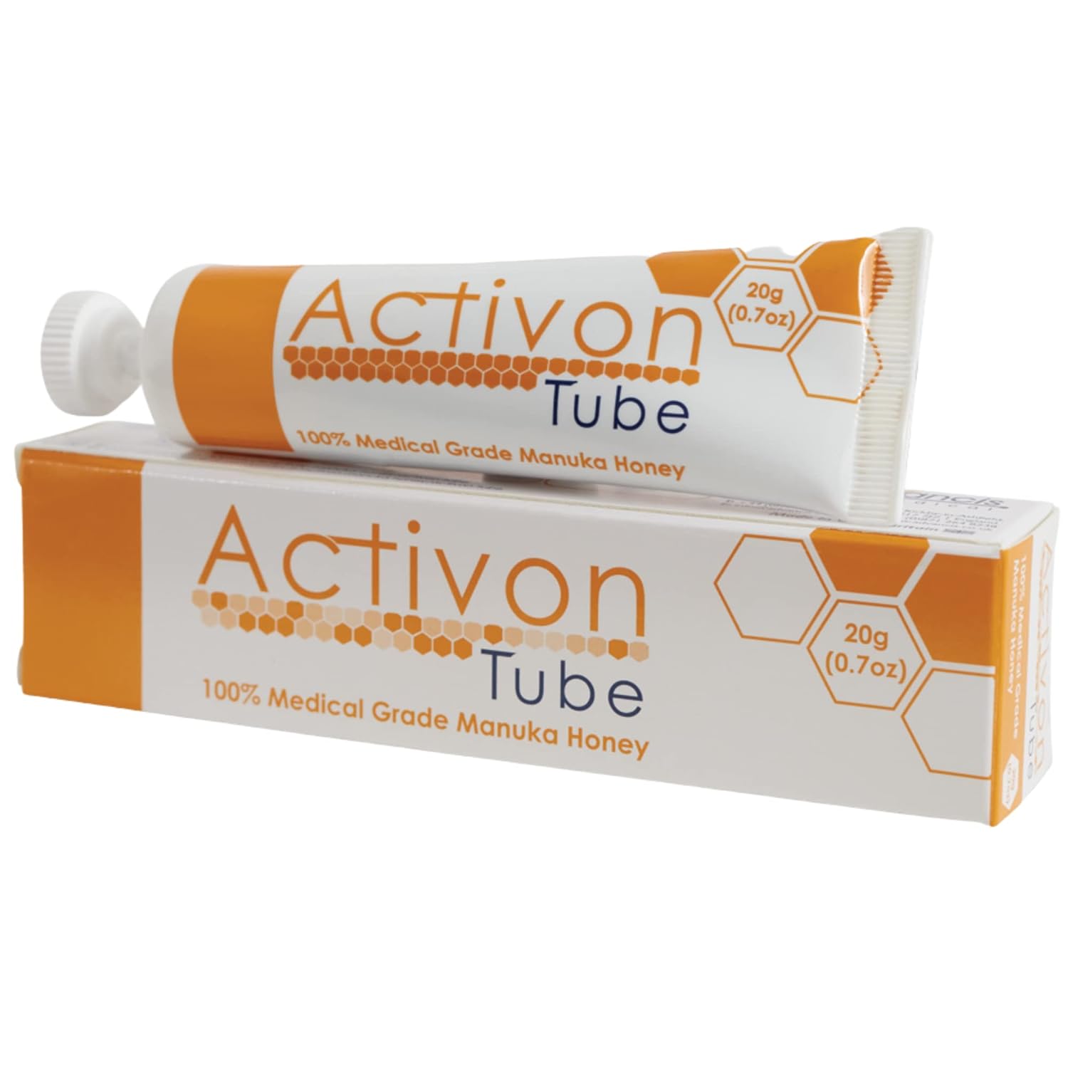 Activon Tubo de gel de miel de manuka 100% de grado médico, curación natural de heridas, 0.71 oz, paquete de 1