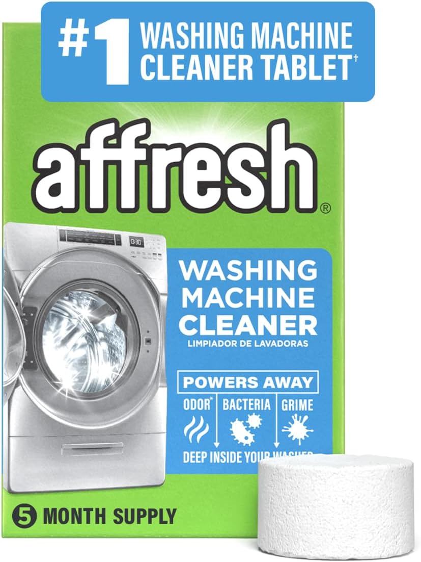 Affresh - Limpiador para lavadora, ayuda a eliminar las bacterias y la suciedad que causan el olor profundamente dentro de la bomba, la válvula