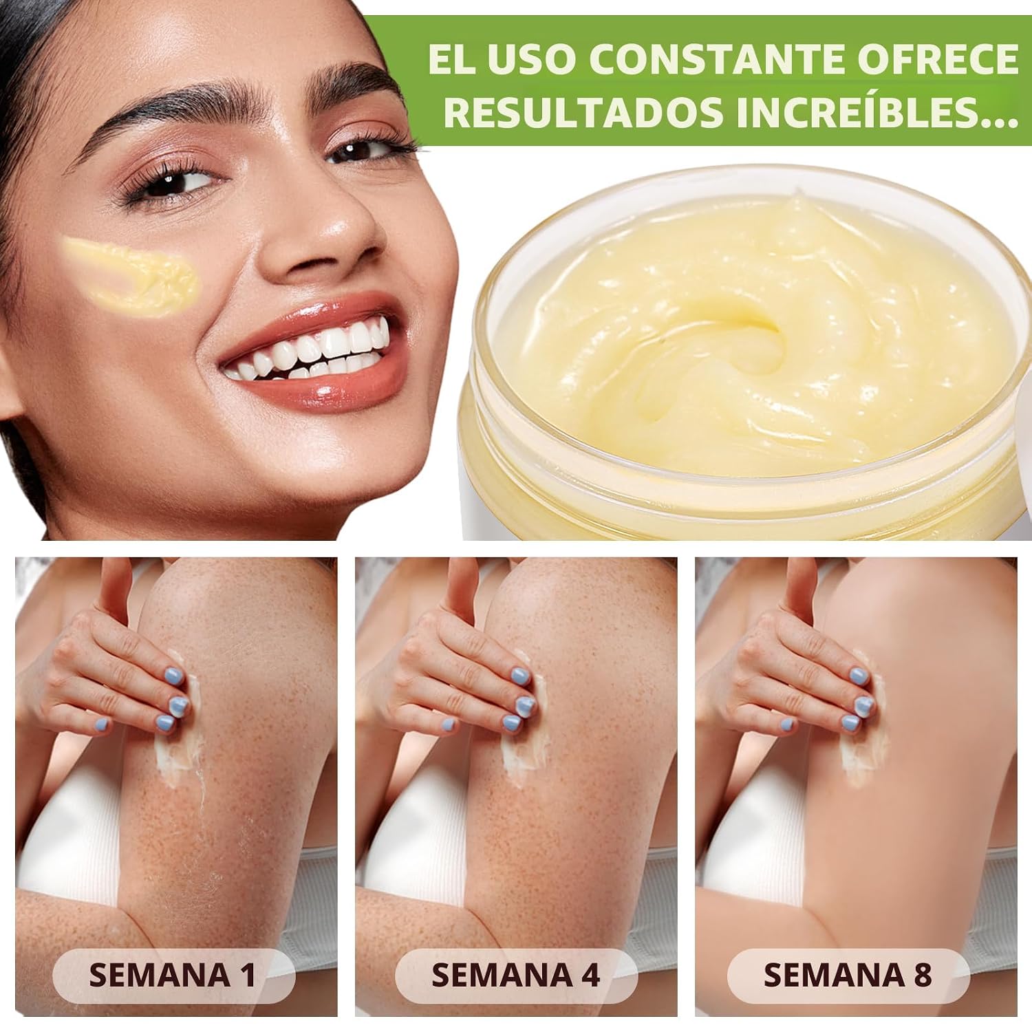 5. Manteca de karité cruda orgánica, Crema de Manos de manteca de karité cruda natural sin refinar, Hidratante y Bloqueador de agua, Mantiene la piel