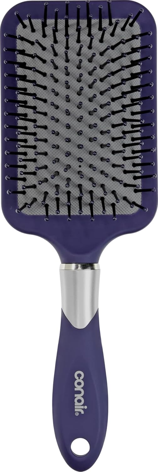 Conair Cepillo de pelo de pala, diseño desenredante ultra ancho para cabello grueso