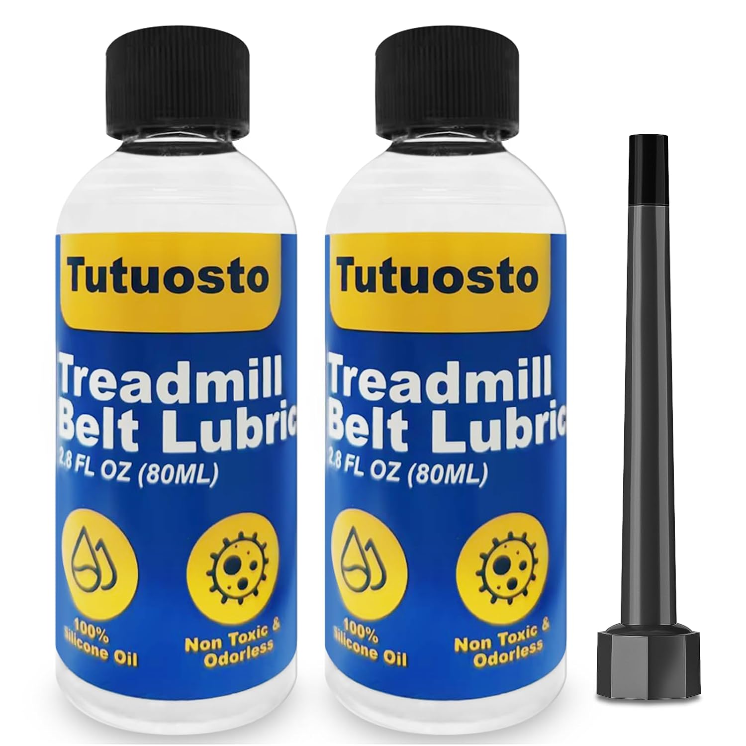 Lubricante de cinta de correr para la banda, lubricante de cinta de correr 100% de silicona, kit de lubricante de cinta de correr, con tapa de rosca