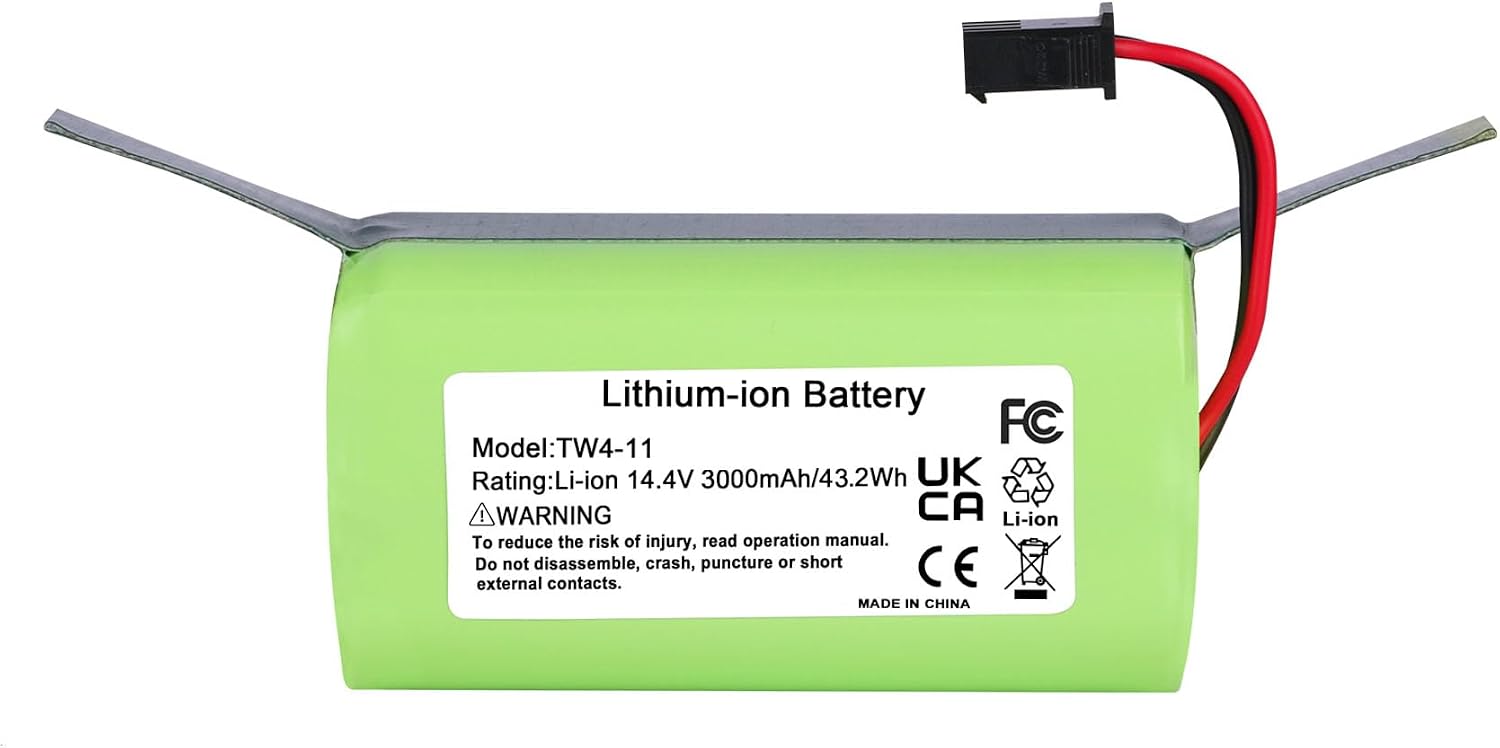 Batería de iones de litio de 14.4V 11S de repuesto para Eufy RoboVac 11, 11S, 30, 30C, 15C, 15T, 12, 35C, 15C MAX, G10 Hybrid, para Ecovacs Deebot