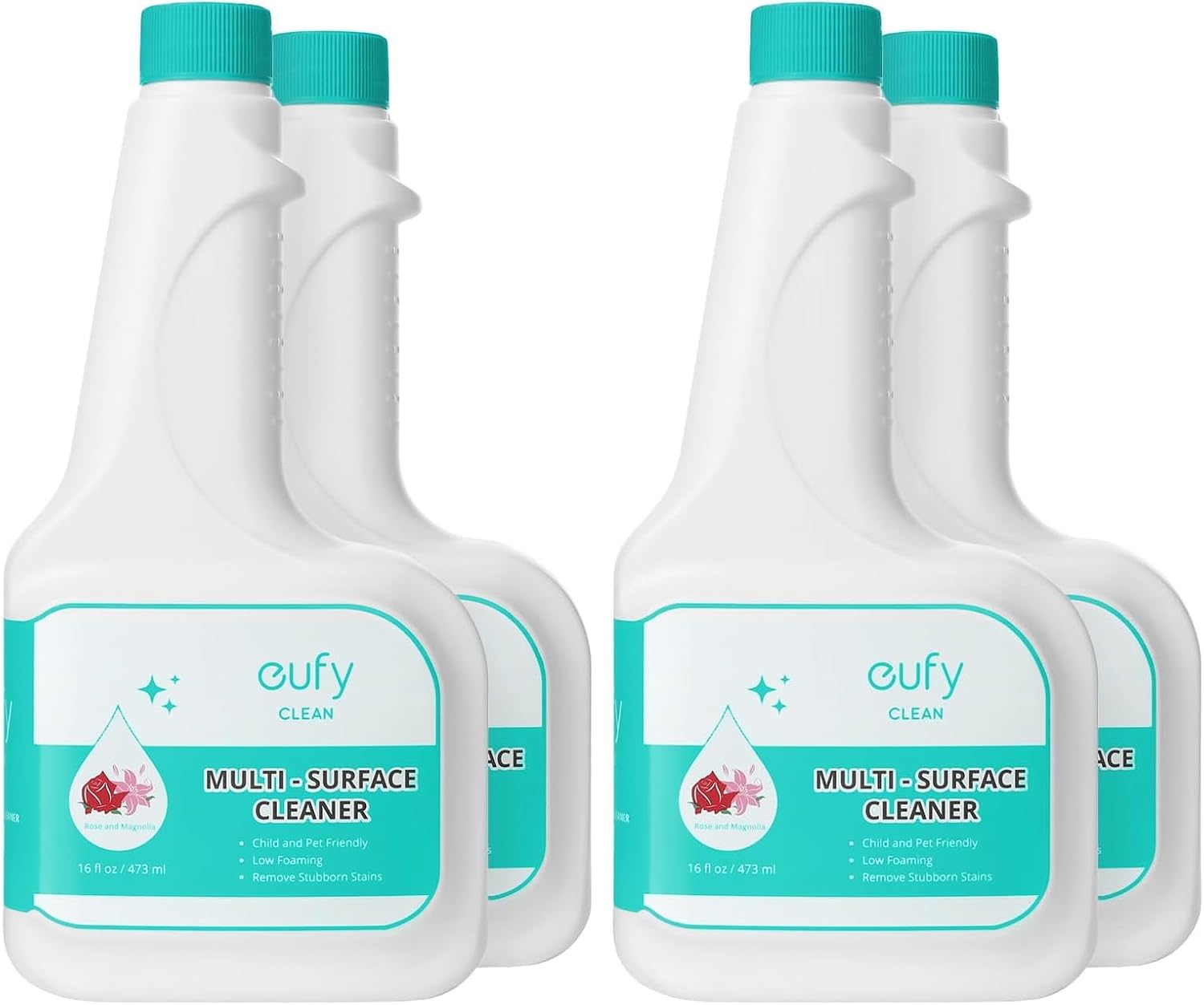 Solución de limpieza para suelos duros eufy RoboVac (2 botellas), Relación de dilución 1:200, 473 ml, Limpiador para pisos, ecológico, a base