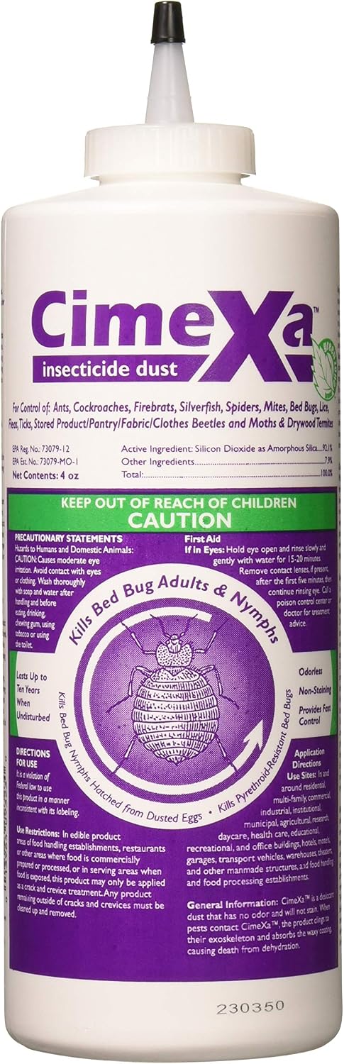 CimeXa - Polvo insecticida, 4 onzas de polvo en cada botella por Rockwell.