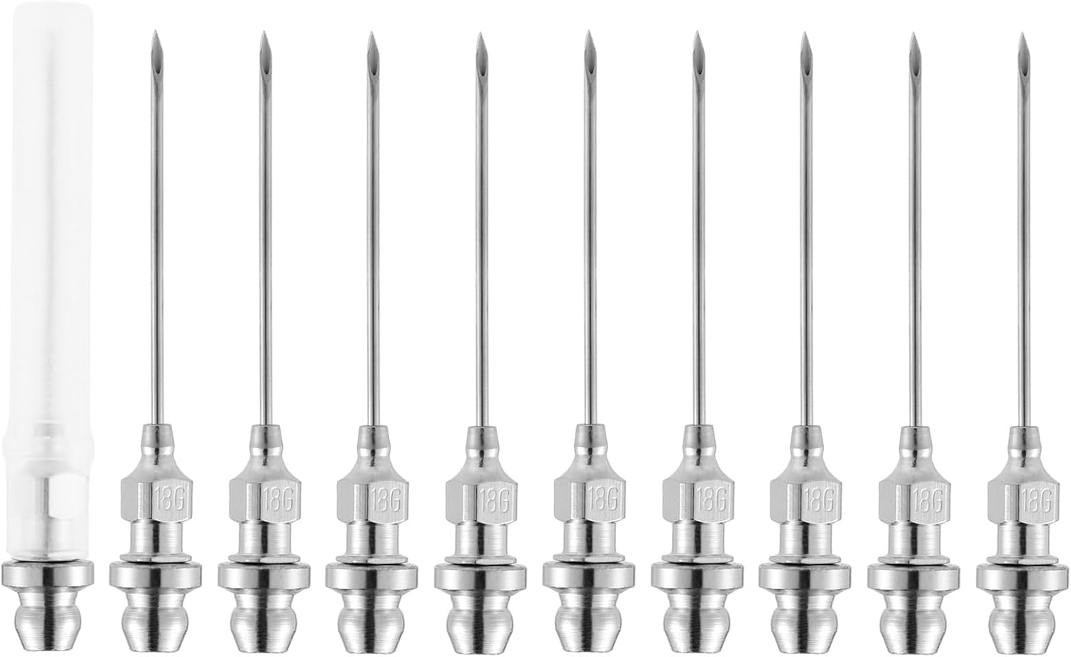 5 piezas de aguja inyector de grasa, boquilla de aguja de grasa pequeña con rodamientos portátil y desmontable, punta de aguja de pistola de grasa